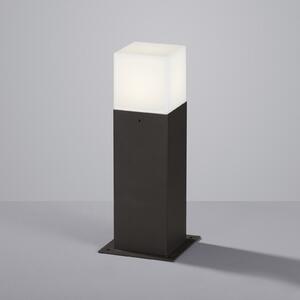 Trio Lighting LED-svetilka HUDSON, antracitna, višina 30 cm, kovina IP44, Črna, Aluminij, Sodobni