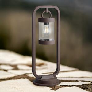 Trio Lighting Potična svetilka SAMBESI, barva rja, višina 60 cm, kovina, IP44, zatemnjen, Rjava / rjasta, Aluminij, Sodobni