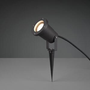 Trio Lighting Zemljski žar UBANGI, antracit, kovina, IP65, GU10, Črna, Aluminij, Sodobni