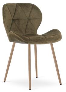 Jedilni stol MANGO VELVET, rjav