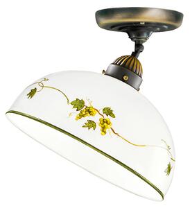 Austrolux KOLARZ Stropna svetilka Nonna, Ø 30 cm, grozdje, gladek rob, zatemnjen, Bela, Dnevna soba / jedilnica, Steklo, Podeželska hiša / Rustikalna