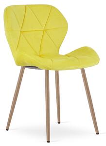 Jedilni stol MANGO VELVET, rumen