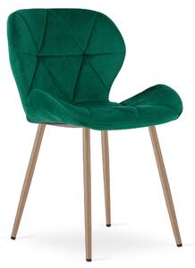Jedilni stol MANGO VELVET, zelena