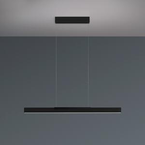 BOPP Bopp LED viseča svetilka Nano 2.0, dolžina 100 cm, črna, kovinska, zatemnjen, Črna, Dnevna soba / jedilnica, Aluminij, Sodobni