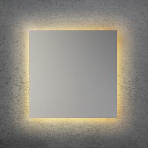 Escale LED stenska svetilka BLADE Q, mat srebrna, 44 x cm, kovinska dim, zatemnjen, Kovinska, Dnevna soba / jedilnica, Aluminij, Sodobni
