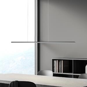 BOPP Bopp LED viseča svetilka Baseline 2.0, črna, dolžina 119 cm, zatemnjen, Črna, Dnevna soba / jedilnica, Aluminij, Sodobni