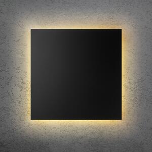Escale LED stenska svetilka BLADE Q, črna, 44 x cm, kovinska, z možnostjo zatemnitve, zatemnjen, Črna, Dnevna soba / jedilnica, Aluminij, Sodobni