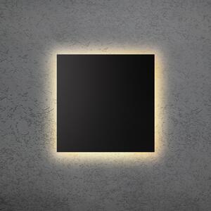 Escale LED stenska svetilka BLADE Q, črna, 34 x cm, kovinska, z možnostjo zatemnitve, zatemnjen, Črna, Dnevna soba / jedilnica, Aluminij, Sodobni
