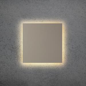 Escale LED stenska svetilka BLADE Q, taupe, 34 x cm, kovina, z možnostjo zatemnitve, zatemnjen, Bež, Dnevna soba / jedilnica, Aluminij, Sodobni