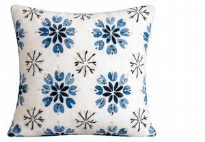 Prevleka za blazino mikropliš ICY FLAKES 45x45 cm, bela