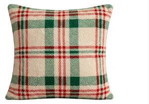 Mikropliš prevleka za blazino WINTER PLAID 45x45 cm, barvna