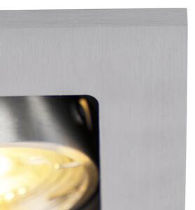 Pametna vgradna reflektorska svetilka aluminij vklj. WiFi GU10 Nagibna - Qure