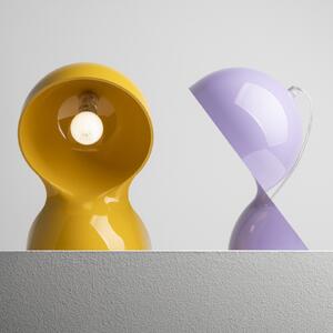 Artemide namizna svetilka Dalú, rumena, višina 26 cm, plastika, Rumena, Dnevna soba / jedilnica, Plastika, Dizajn