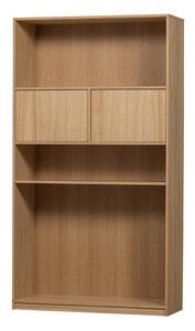 Modularna knjižna polica v hrastovem dekorju v naravni barvi 110x199 cm Modulair – vtwonen