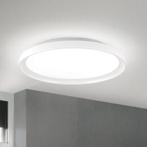 ORION LED stropna svetilka GAMMA, Ø 40 cm, bela, daljinski upravljalnik, CCT dim, zatemnjen, Bela, Dnevna soba / jedilnica, Kovina, Sodobni