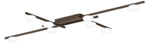 Wever & Ducré Lighting WEVER DUCRÉ LED stropna svetilka Perlez Grid 1.0 bronasta 927, zatemnjen, Bronasta / starinska medenina, Dnevna soba / jedilnica, Aluminij, Sodobni