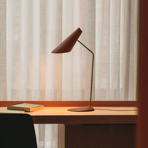 Vibia LED namizna svetilka I.Cono, rdečerjava, višina 56 cm, 2700 K, zatemnjen, Rjava / rjasta, Dnevna soba / jedilnica, Plastika, Dizajn