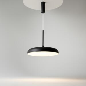 Maytoni LED viseča svetilka Gerhard, Ø 40 cm, črna, kovina, Črna, Dnevna soba / jedilnica, Kovina, Sodobni