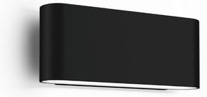 Wever & Ducré Lighting WEVER DUCRÉ LED zunanja stenska svetilka Kiosk 1.0 črna 2.700 K, zatemnjen, Črna, Aluminij, Stenska kotna