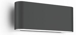 Wever & Ducré Lighting WEVER DUCRÉ LED zunanja stenska svetilka Kiosk 1.0 antracit 2700 K, zatemnjen, Siva, Aluminij, Stenska kotna