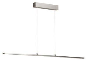 FISCHER & HONSEL LED viseča svetilka Marlo, aluminij, dolžina 140 cm, CCT, Touchdim, zatemnjen, Kovinska, Dnevna soba / jedilnica, Kovina, Sodobni