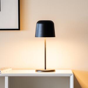 Konstsmide LED-akumulatorska namizna svetilka Biot, črna, višina 30 cm, IP54, USB, zatemnjen, Črna, Dnevna soba / jedilnica, Aluminij, Sodobni