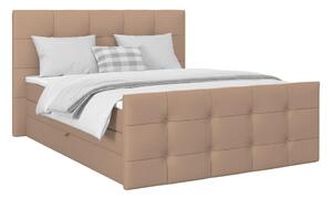 Modern Living Postelja Boxspring Josie-C, Bež, 160x200