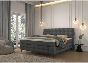 Premium Living Postelja Boxspring Scarlett, Siva, 160x200
