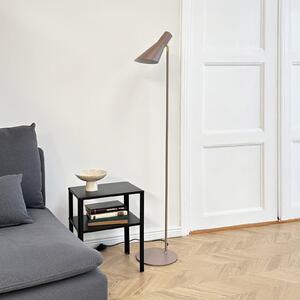 Dyberg Larsen Stojna svetilka DL12, bež/medenina, 139 cm, kovina, Bež, Dnevna soba / jedilnica, Kovina, Skandinavski