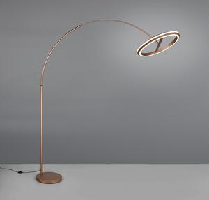 Trio Lighting LED-svetilka Amador, kavno rjava, višina 205 cm, kovina, zatemnjen, Rjava / rjasta, Dnevna soba / jedilnica, Kovina, Sodobni