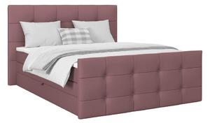 Modern Living Postelja Boxspring Josie-C, Roza, 160x200