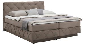 Premium Living Postelja Boxspring Cordoba, Rjava, 160x200