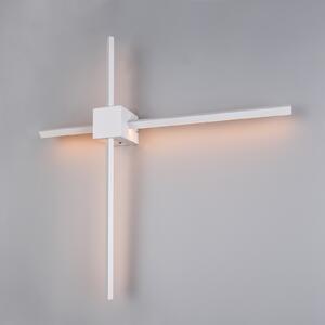 Trio Lighting LED stenska svetilka Cassino, bela mat, širina 67 cm, kovina, zatemnjen, Bela, Dnevna soba / jedilnica, Kovina, Sodobni