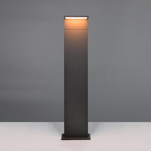 Trio Lighting LED-svetilka Ravi, antracitna, višina 100 cm, kovina, IP65, Črna, Aluminij, Sodobni