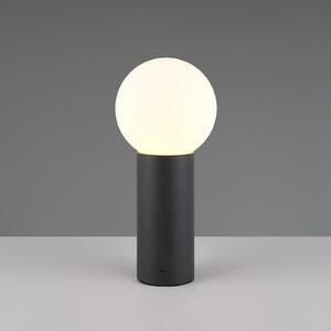 Trio Lighting Stojalo za svetilko Mures, antracit, višina 40 cm, kovina, zatemnjen, Črna, Aluminij, Sodobni