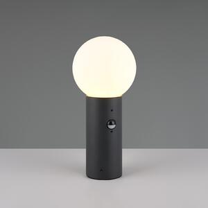 Trio Lighting Stojalo za svetilko Mures, antracit, višina 40 cm, kovina, senzor, Črna, Aluminij, Sodobni