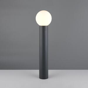 Trio Lighting Stojalo za svetilko Mures, antracit, višina 80 cm, kovina, zatemnjen, Črna, Aluminij, Sodobni