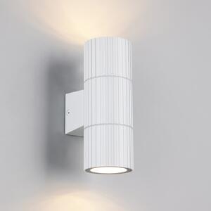 Trio Lighting Zunanja stenska svetilka Parana, bela mat, višina 16 cm, kovina, 2-svetilna., zatemnjen, Bela, Aluminij, Sodobni