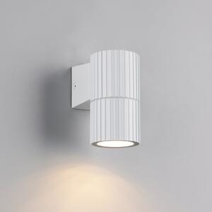 Trio Lighting Zunanja stenska svetilka Parana, bela mat, višina 11 cm, kovina, zatemnjen, Bela, Aluminij, Sodobni