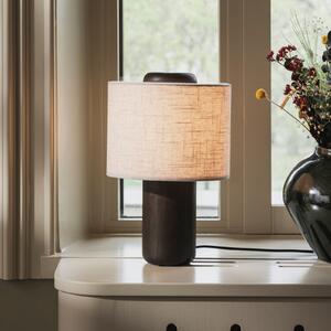 Globen Lighting namizna svetilka Bosco, bež/rjava, višina 39 cm, Bež, Dnevna soba / jedilnica, Les