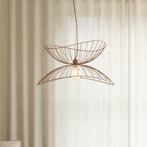 Globen Lighting viseča svetilka RAY, roza, Ø 70 cm, kovina, zatemnjen, Roza / rosé, Dnevna soba / jedilnica, Kovina, Sodobni