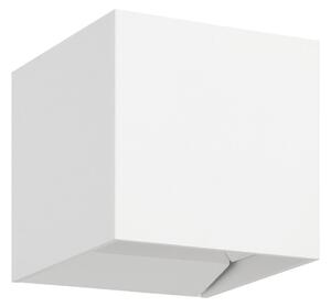 EGLO Zunanja LED-stenna svetilka Calpino 3, bela, širina 10 cm, z dvema svetlobnima, Bela, Aluminij, Sodobni, Stenska kotna