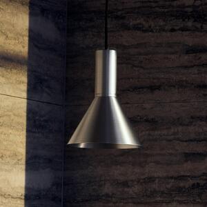 FRANDSEN viseča svetilka Lyss, aluminijasta barva, kovina, Ø 18 cm, E27, zatemnjen, Kovinska, Dnevna soba / jedilnica, Aluminij, Dizajn
