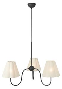 Markslöjd Visoka svetilka Veya, bež, platno, Ø 90 cm, E14, zatemnjen, Bež, Dnevna soba / jedilnica, Tkanine / tekstil