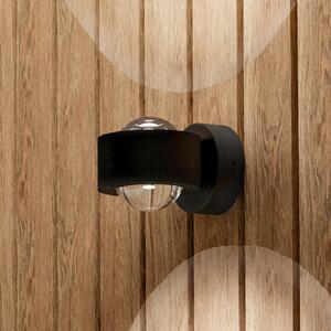 EGLO Zunanja LED-stenna svetilka Treviolo, črna, izstop 12 cm, 2-žarilna, Črna, Aluminij, Sodobni