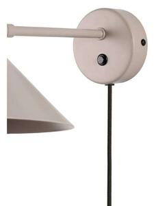 Globen Lighting stenska svetilka Cannes, bež, Ø 20 cm, Bež, Dnevna soba / jedilnica, Kovina, Skandinavski, Stenska vtičnica spodaj