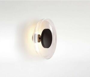 MARSET LED stenska svetilka Aura Plus Ø 25 cm On/Off, prosojna, Prozorna, Dnevna soba / jedilnica, Plastika, Dizajn