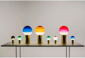 MARSET Akku-Tischlampe Dipping Light, zelen/medenina, zatemnjen, Zelena, Dnevna soba / jedilnica, Steklo, Dizajn