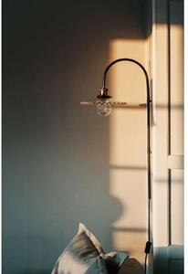 Globen Lighting stenska svetilka COBBLER, prozorna, višina 75 cm, Prozorna, Dnevna soba / jedilnica, Kovina, Vintage, Stenska vtičnica spodaj