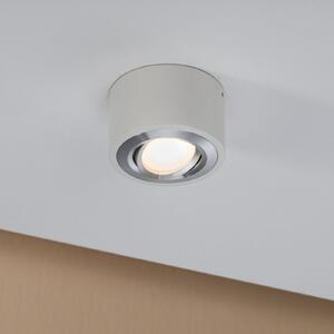 Paulmann LED stropna svetilka Argun, bela, Ø 10 cm, kovina, zatemnjen, Bela, Dnevna soba / jedilnica, Kovina, Sodobni